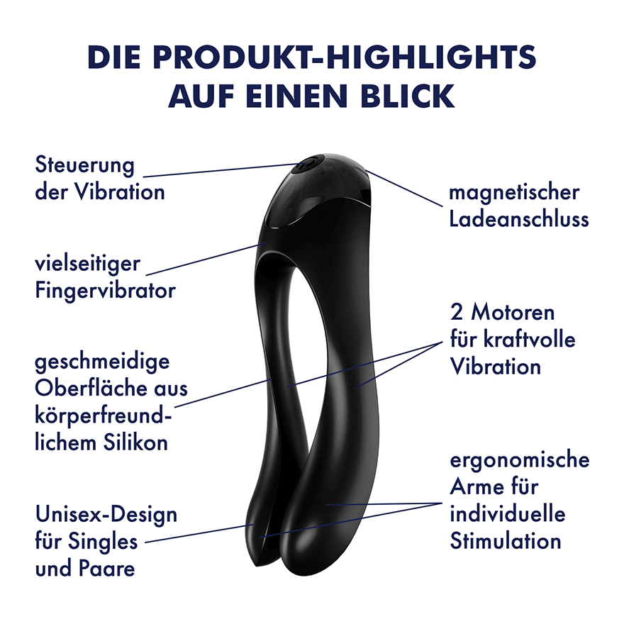 Satisfyer Candy Cane Schwarz – offizielle Produkt-Highlights
