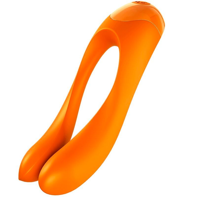 Satisfyer Candy Cane Orange – schräge Produktansicht