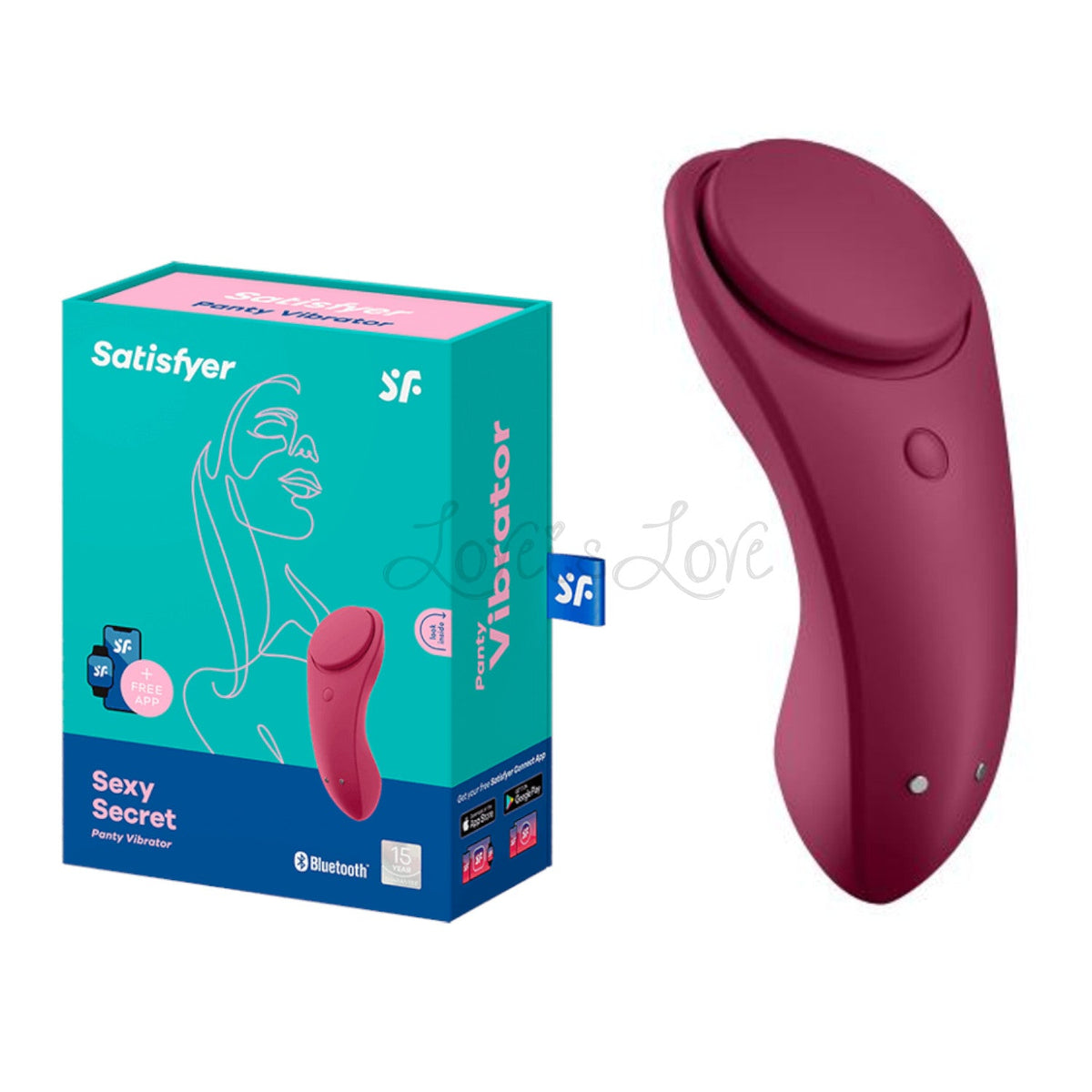Satisfyer Sexy Secret Weinrot – Produktansicht 2