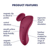 Satisfyer Sexy Secret Weinrot – Produktansicht 4