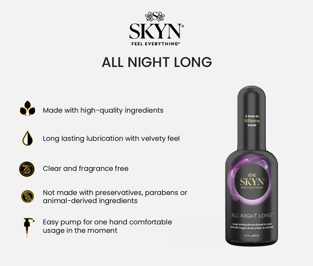 SKYN All Night Long Silikon-Gleitgel 80 ml – Produktinformationen