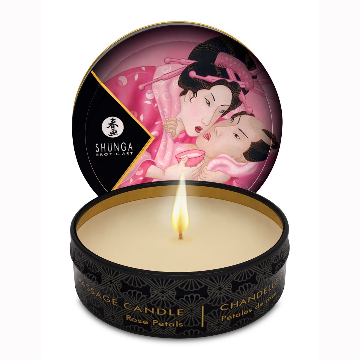 SHUNGA Mini Massage Candle Rose Petals 30 ml