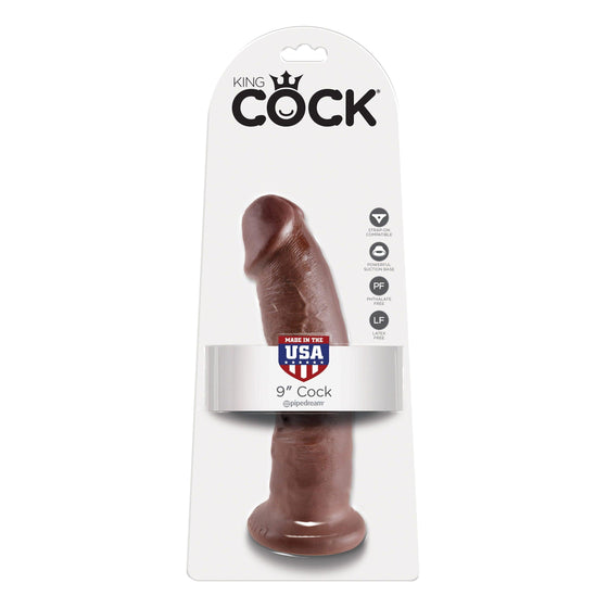 pipedream-cock-9-inch-brown-ansicht-verpackung